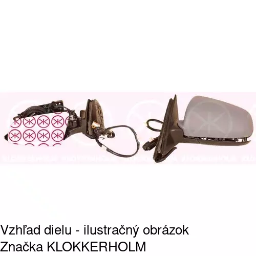 Rám vonkajšieho zrkadla 133454PM /POLCAR/ - obr. 2
