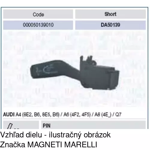 Združený prepínač POLCAR 1334PZT1