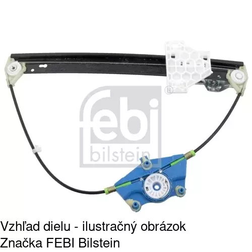 Mechanizmus sťahovania okna elektrický bez motora 1335PSG3 /POLCAR/ - obr. 2