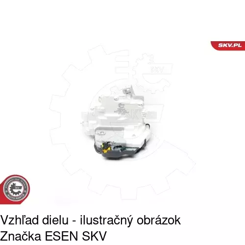 Vnútorná zámka dverí 1335ZC-4 /POLCAR/ - obr. 4
