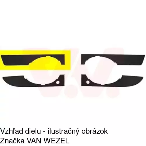 Rámik hmlového svetla POLCAR 13382712