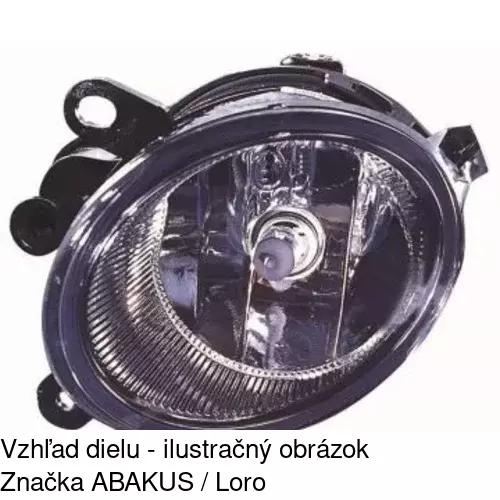 Hmlové svetlo - predné 133829-T /POLCAR/ - obr. 5
