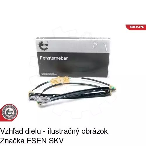 Mechanizmus sťahovania okna elektrický bez motora 1370PSG4 /POLCAR/ - obr. 3