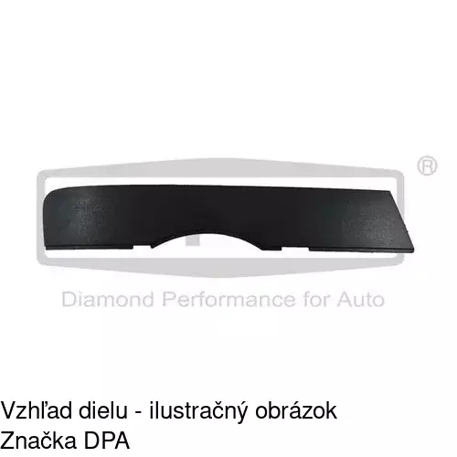 Lišta krytu nárazníka POLCAR 13X118-4