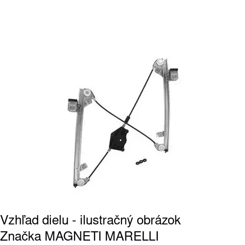 Mechanizmus sťahovania okna elektrický bez motora 1411PSG2 /POLCAR/ - obr. 4