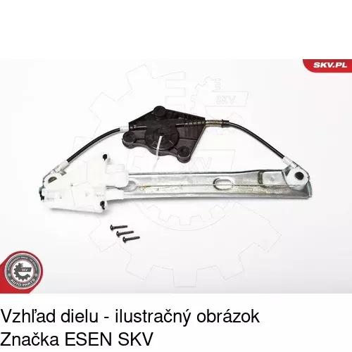 Mechanizmus sťahovania okna elektrický bez motora 1411PSG3 /POLCAR/ - obr. 3