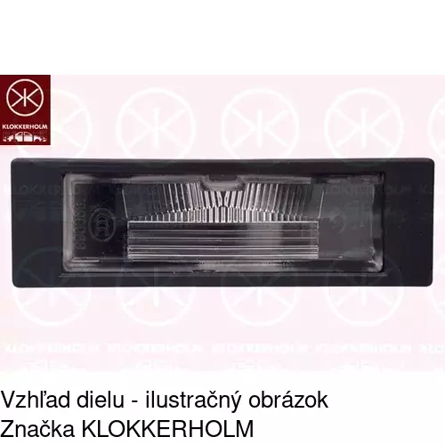 Svetlo na osvetlenie evidenčného čísla 2001959E /POLCAR/ - obr. 1