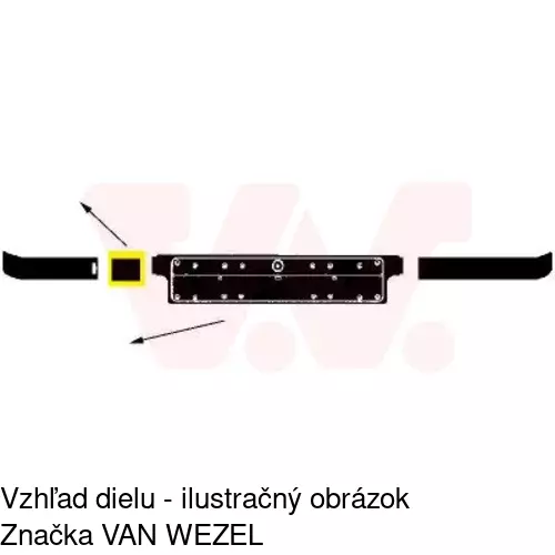 Záslepka ťažného háku 200707-8 /POLCAR/ - obr. 2