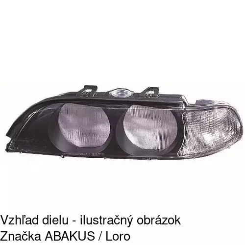 Sklo reflektora 2016124E /POLCAR/ - obr. 3