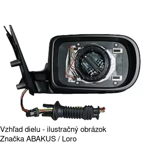 Vonkajšie zrkadlo 2016527M /POLCAR/ - obr. 2