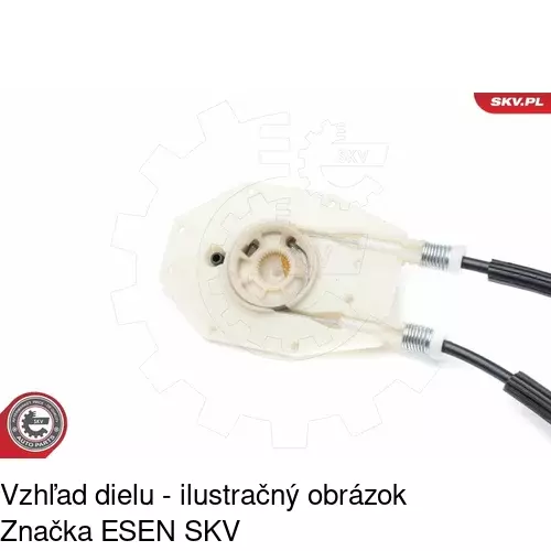 Mechanizmus sťahovania okna elektrický bez motora 2016PSG3 /POLCAR/ - obr. 3