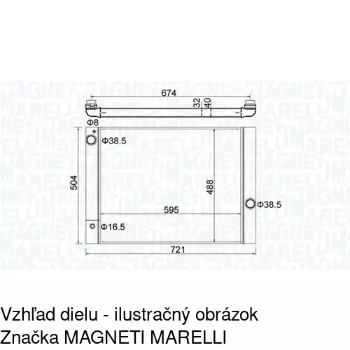 Chladiče vody POLCAR 2017081X