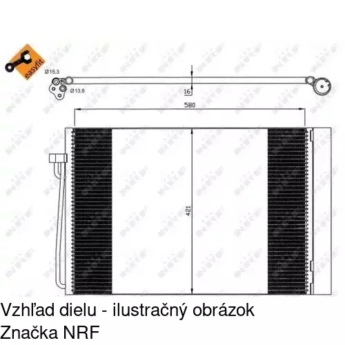 Chladiče klimatizácie 2017K8C1 /POLCAR/ - obr. 3