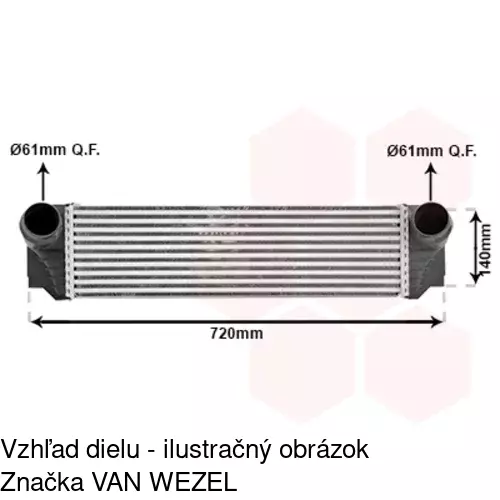 Chladiče vzduchu (Intercoolery) 2021J81X /POLCAR/ - obr. 3