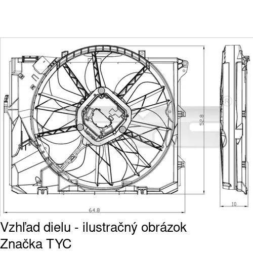 Ventilátory chladičov 204023W1 /POLCAR/