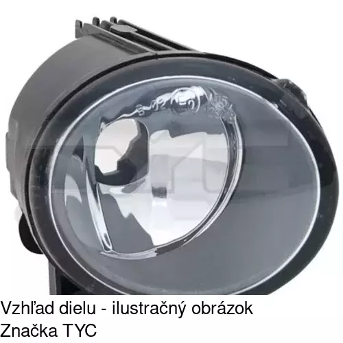 Hmlové svetlo - predné POLCAR 2041302E