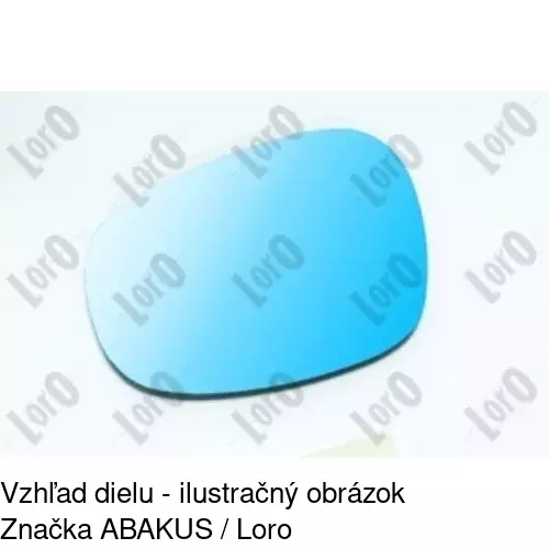 Sklo vonkajšieho zrkadla s držiakom 2042545E /POLCAR/ - obr. 2