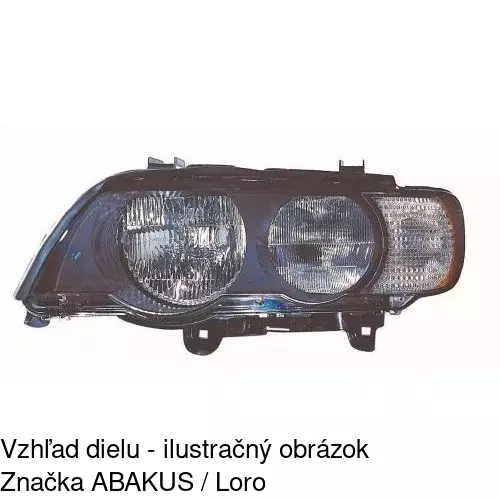 Hlavný reflektor 2050104E /POLCAR/ - obr. 1