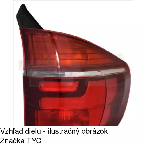 Zadné svetlo 205387-U /POLCAR/