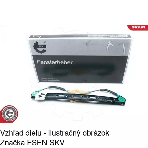 Mechanizmus sťahovania okna elektrický bez motora 2055PSG3 /POLCAR/ - obr. 1