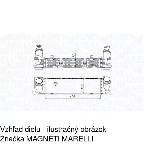 Chladiče vzduchu (Intercoolery) 20C1J81X /POLCAR/