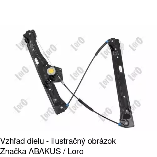 Elektrický mechanizmus okna dverí 20C1PSE1E /POLCAR/ - obr. 4