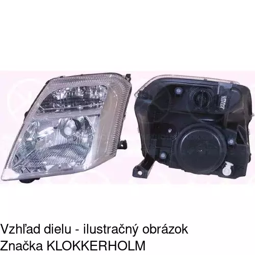 Hlavný reflektor 230809-C /POLCAR/ - obr. 2