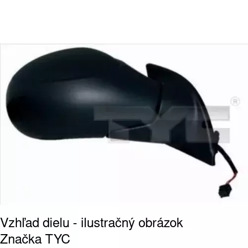 Vonkajšie zrkadlo POLCAR 2315527E
