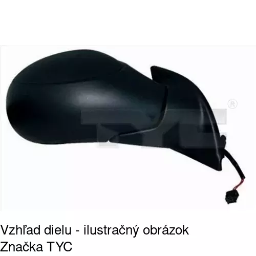 Vonkajšie zrkadlo 2315527E /POLCAR/ - obr. 4