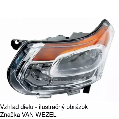 Hlavný reflektor 231709-H /POLCAR/ - obr. 2