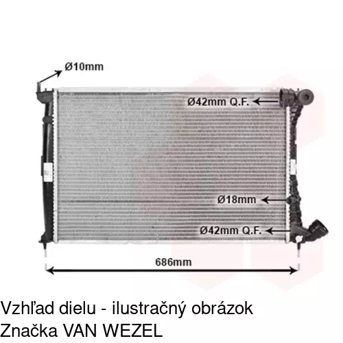 Chladiče vody 232508-9 /POLCAR/ - obr. 1