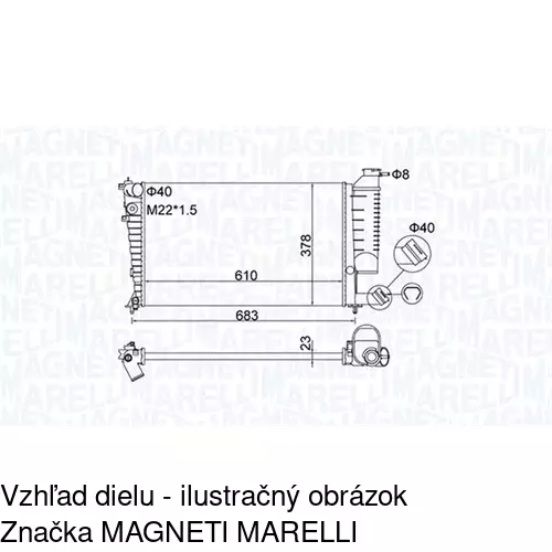 Chladiče vody POLCAR 232608-2