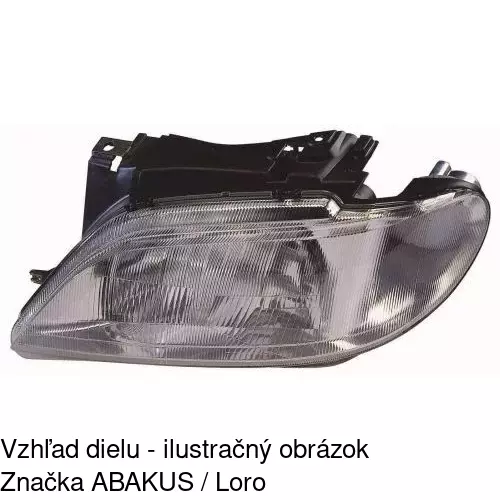 Hlavný reflektor 2326100E /POLCAR/ - obr. 2