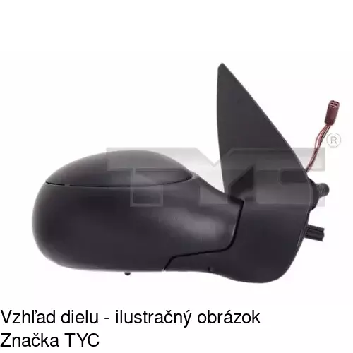 Vonkajšie zrkadlo 2327527E /POLCAR/ - obr. 3