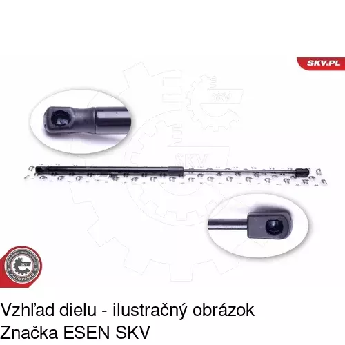 Plynová pružina 2328ASD /POLCAR/ - obr. 2