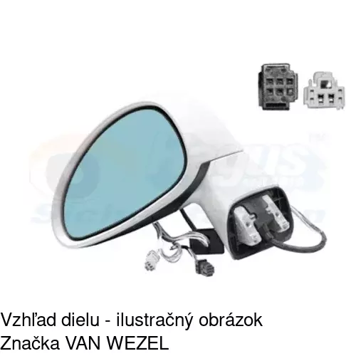Vonkajšie zrkadlo 2329514E /POLCAR/ - obr. 3