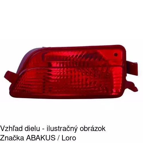 Hmlové svetlo - zadné 2329971T /POLCAR/ - obr. 2