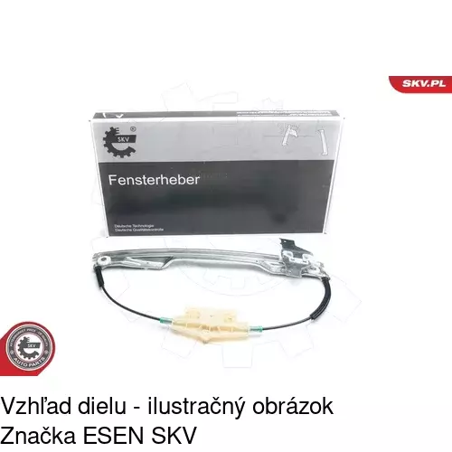 Mechanizmus sťahovania okna elektrický bez motora 2329PSG1 /POLCAR/ - obr. 2