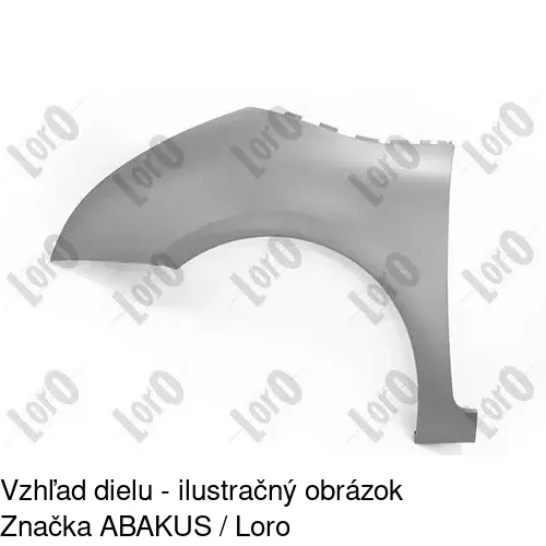 Predný blatník 233101-J /POLCAR/ - obr. 1