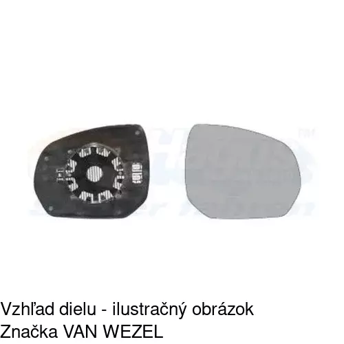 Sklo vonkajšieho zrkadla s držiakom 2331554E /POLCAR/ - obr. 5