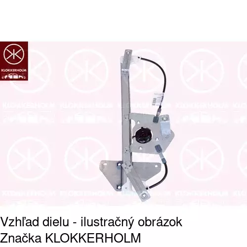 Mechanizmus sťahovania okna elektrický bez motora POLCAR 2338PSG3E