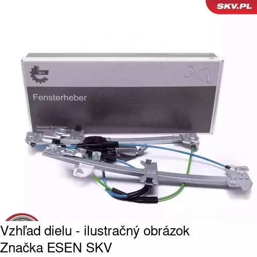 Elektrický mechanizmus okna dverí 2350PSE1 /POLCAR/ - obr. 5