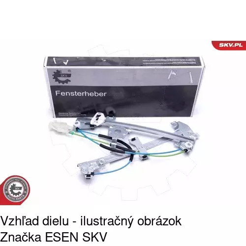 Manuálny mechanizmus okna dverí 2350PSM2 /POLCAR/ - obr. 3