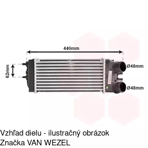 Chladiče vzduchu (Intercoolery) 2351J83X /POLCAR/ - obr. 2