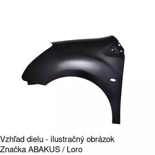 Predný blatník 235201 /POLCAR/ - obr. 2