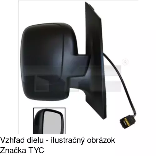 Vonkajšie zrkadlo 2396517E /POLCAR/ - obr. 3