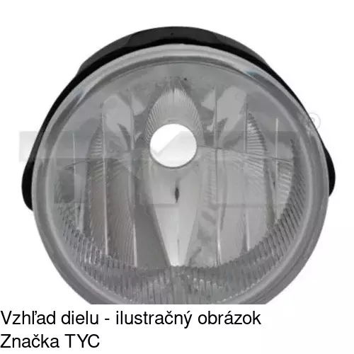Hmlové svetlo - predné POLCAR 2406290E