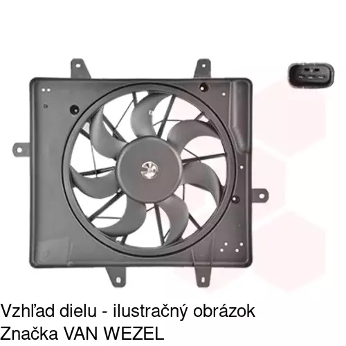 Ventilátory chladičov 245023W1 /POLCAR/ - obr. 2