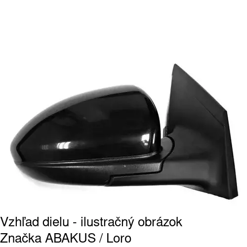 Vonkajšie zrkadlo 2508525M /POLCAR/ - obr. 3