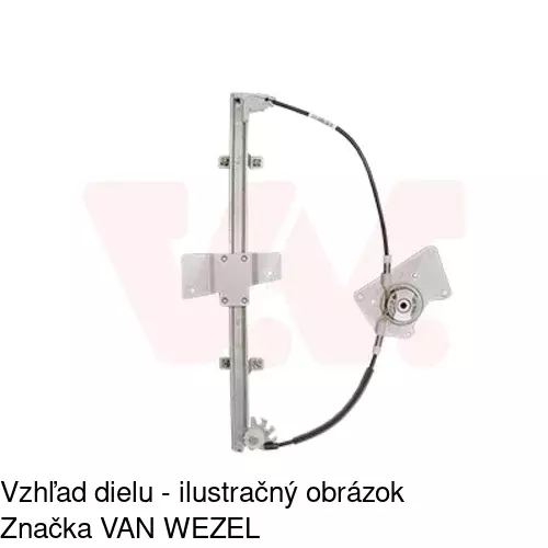 Mechanizmus sťahovania okna elektrický bez motora 2707PSG1 /POLCAR/ - obr. 2